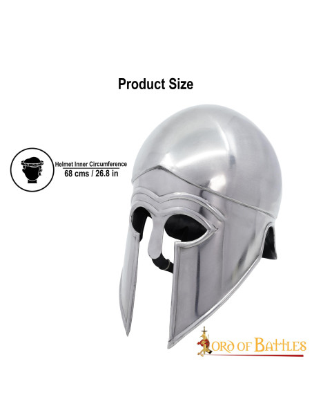 Korinthischer griechischer Helm mit... Korinthischer griechischer Helm mit...