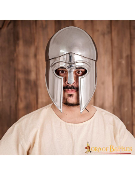 Casco griego Corintio con forro de cuero Casco griego Corintio con forro de cuero
