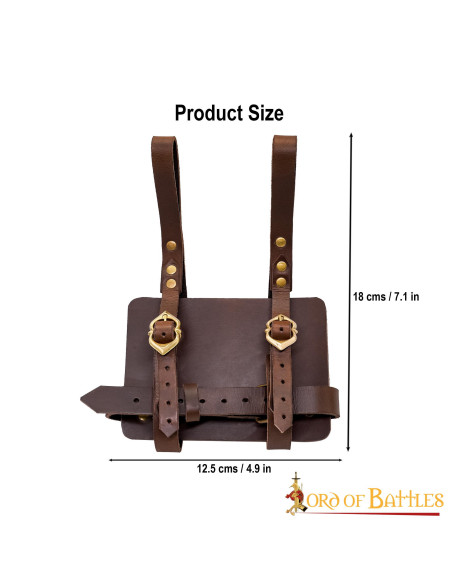 Portador de diarios en piel para...