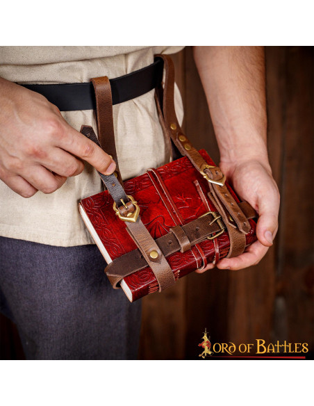 Portador de diarios en piel para...