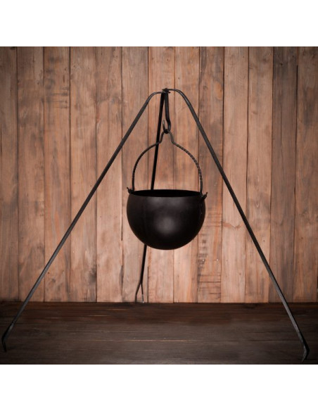 Trípode de hierro forjado fogata...