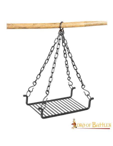 Smedejernsgrill til camping, 25 x 38 cm.