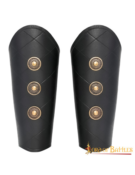 Zwarte middeleeuwse armbanden met flats