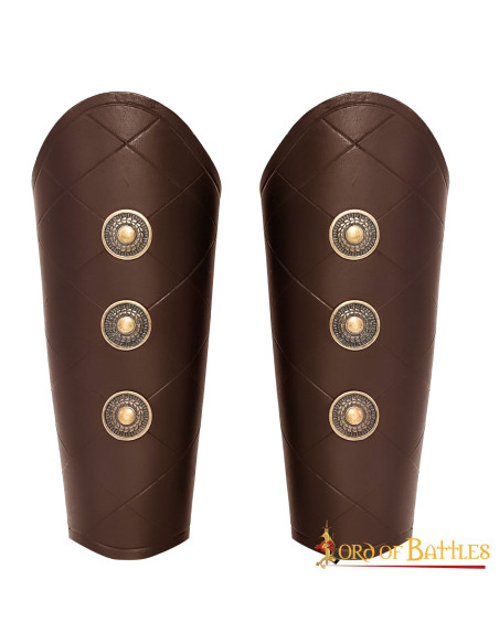 Brazaletes medieval marrones con...