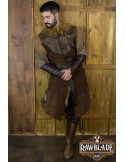 Cuera larga halcón Jerkin, estilo vikingo
