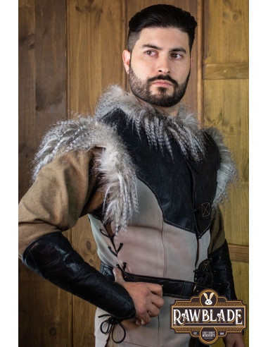 Cuera larga Búho Jerkin, estilo vikingo