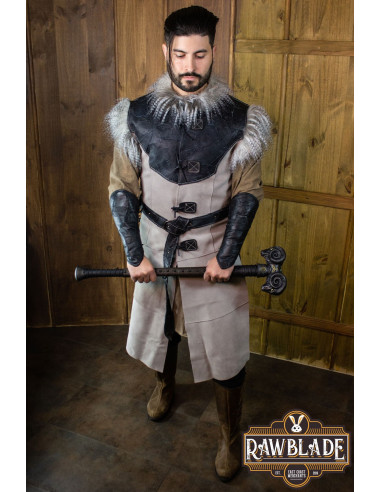 Cuera larga Búho Jerkin, estilo vikingo