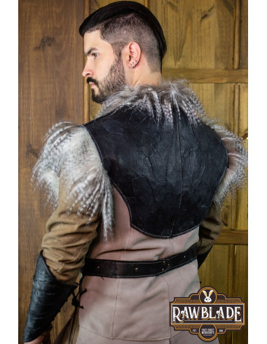 Cuera larga Búho Jerkin, estilo vikingo