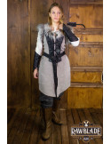 Cuera larga Búho Jerkin para mujer, estilo vikingo