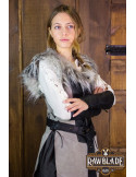 Cuera larga Búho Jerkin para mujer, estilo vikingo