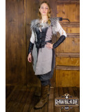 Cuera larga Búho Jerkin para mujer, estilo vikingo