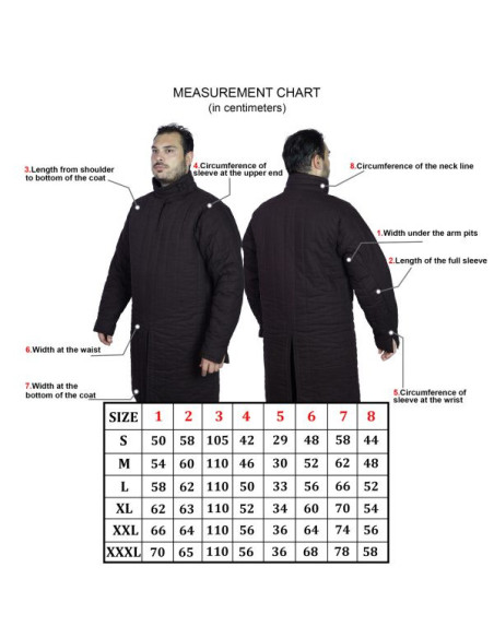 Polstret middelaldergambeson type 8...