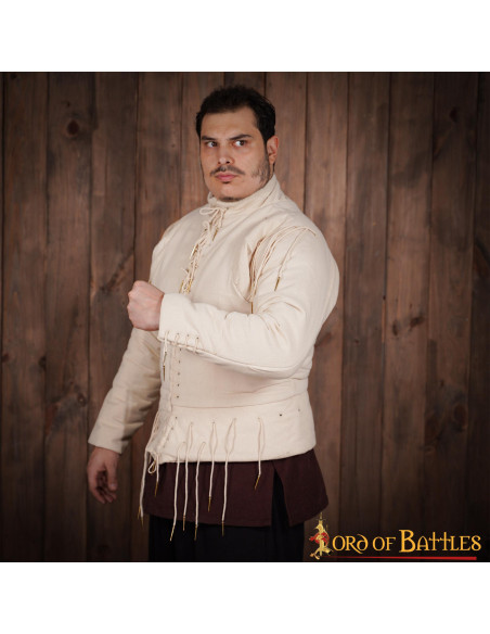 Ecru functioneel vest s. XV, met veters