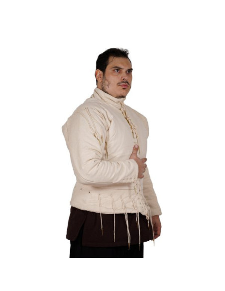 Ecru functioneel vest s. XV, met veters