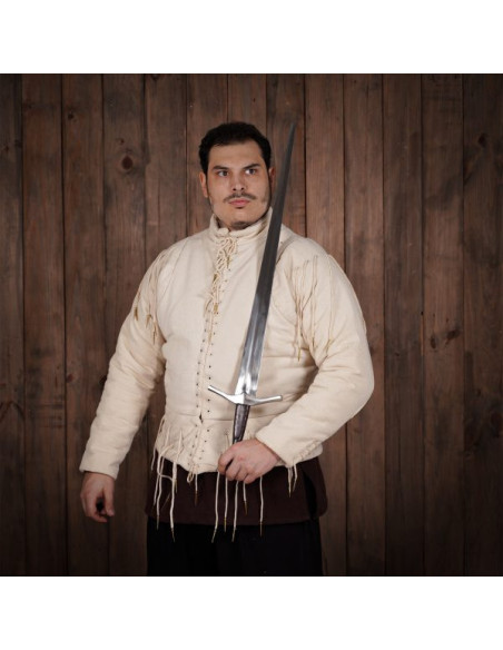 Ecru functioneel vest s. XV, met veters