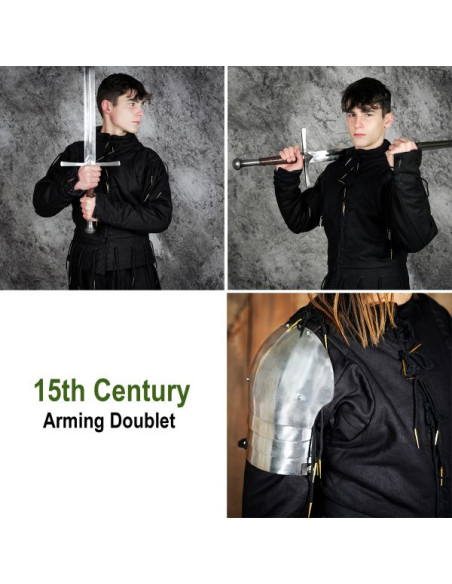 Funktionel sort vest s. XV, med...