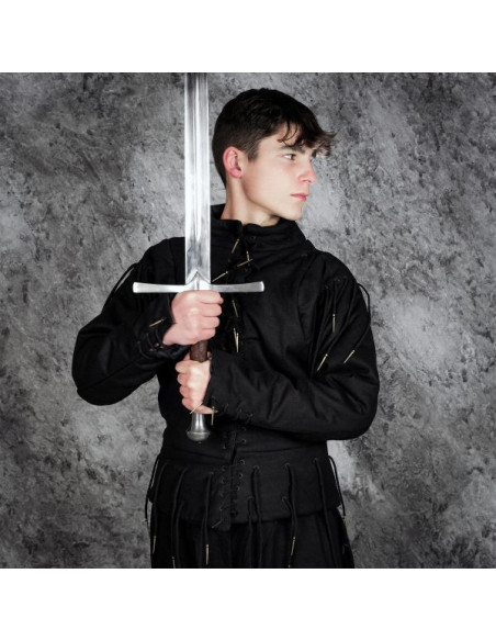 Functioneel zwart vest s. XV, met veters