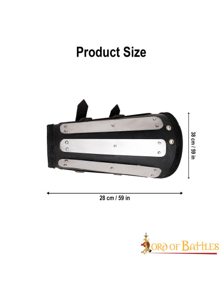 Brazaletes de cuero con protecciones...