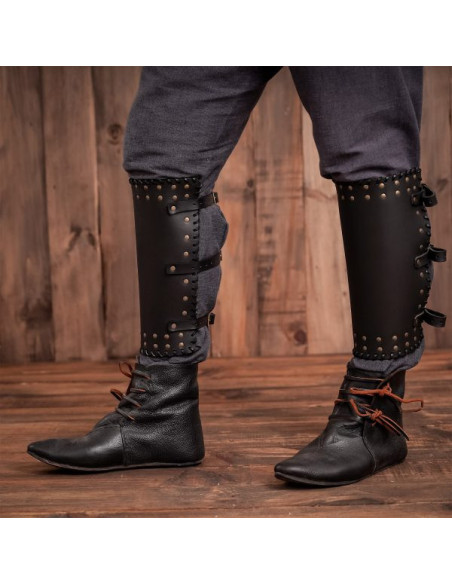 Grebas vikingas cuero negro genuino... Grebas vikingas cuero negro genuino...