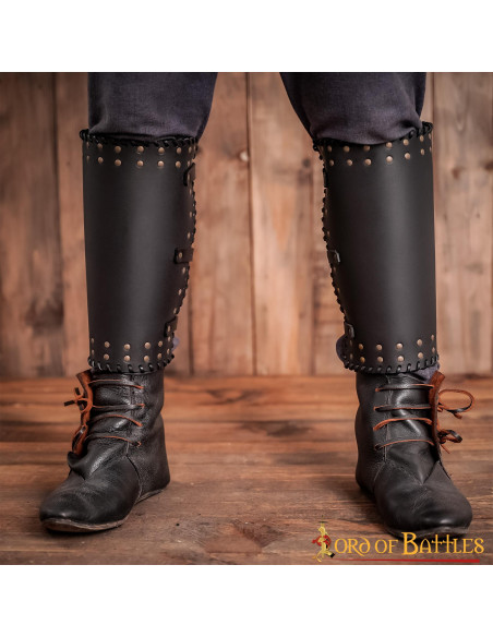 Grebas vikingas cuero negro genuino... Grebas vikingas cuero negro genuino...