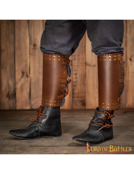 Viking scheenbeschermers echt bruin...