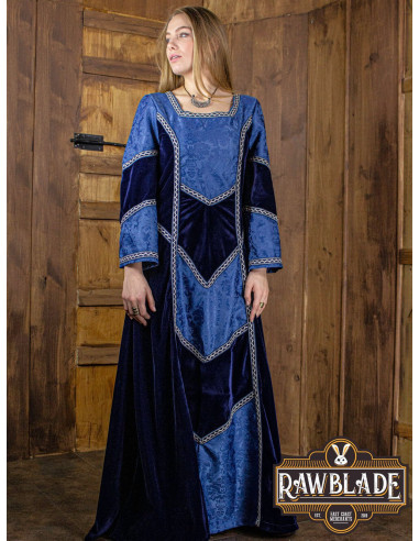 Vestido medieval Castellano de mujer Azul Tienda Medieval