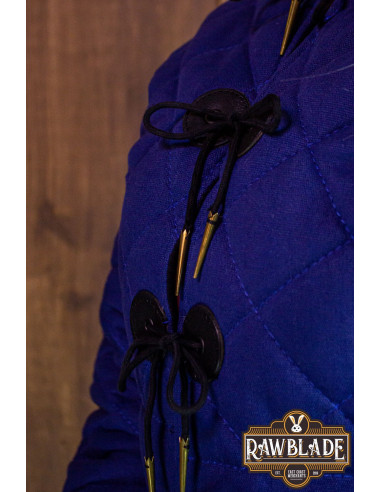 Volledige middeleeuwse wambuis vrouw Morgause - Blauw