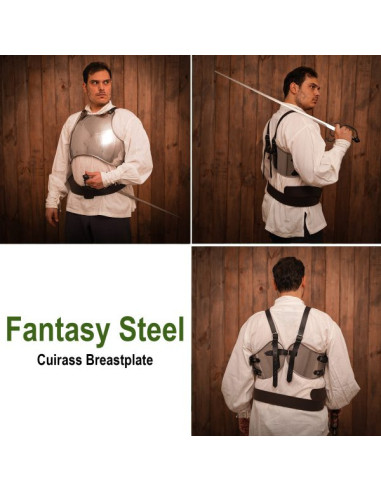 Mittelalterlicher Leder Brustpanzer Damen - Gothic Ritter Cosplay Mit Nieten Verstellbar