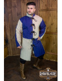 Mittelalterliche Garnele Henry - Blau und Ecru