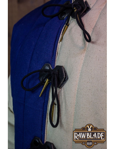 Mittelalterliche Garnele Henry - Blau und Ecru