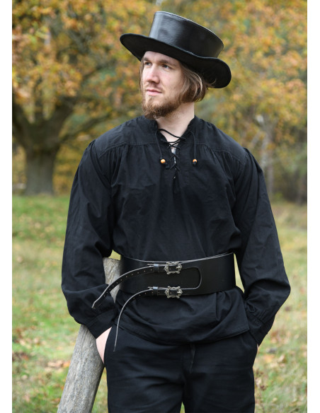 Sombrero medieval de cuero Doctor Peste