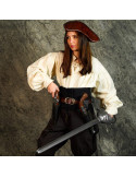 Tahalí pirata de cuero para mano derecha