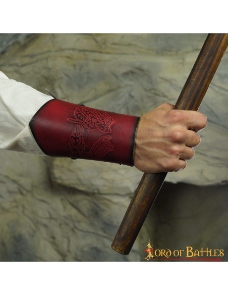 Viking læder armbånd Dragon model Viking læder armbånd Dragon model