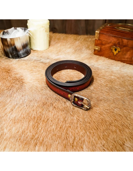 Granaat middeleeuwse riem met...