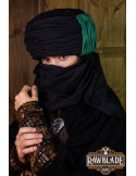 Vaishir tulband - zwart en groen