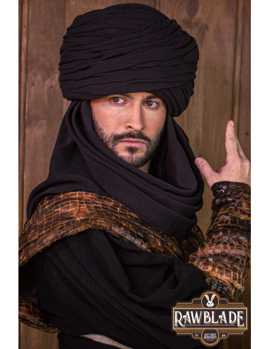 Arabische Hamtar Tulband - Zwart
