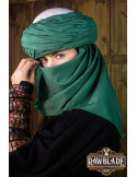 Azraq Arabische tulband - wit en groen