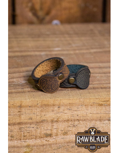absolutte hvordan man bruger gåde Celtic Lugh Ring i Læder - Lysebrun ⚔️ Tienda Medieval Størrelse L