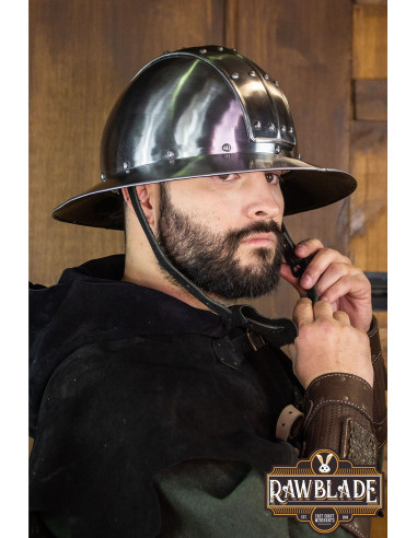Casco medieval europeo Kettle