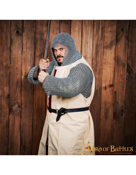 Ringbrynje med bøddelringe 10 mm....