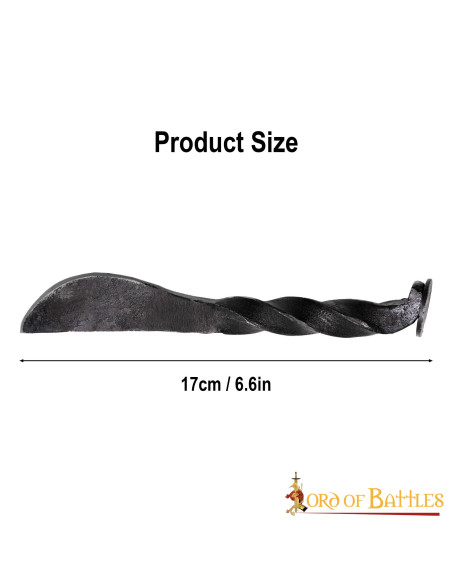 Rustik middelalderkniv smedet i hånden