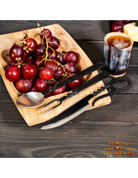 Mittelalterliches Besteckset: Löffel,...