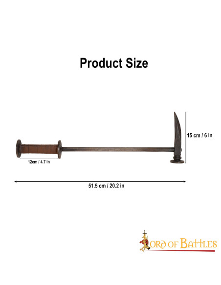 middelalderlig krigshammer, gotisk