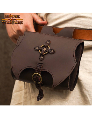 Bolsa medieval Itzel - Marrón oscuro