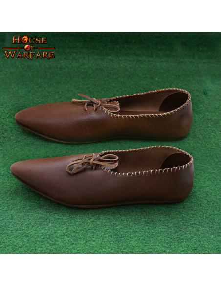 Zapatos Dama Medieval en piel con... Zapatos Dama Medieval en piel con...