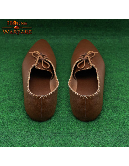 Zapatos Dama Medieval en piel con... Zapatos Dama Medieval en piel con...