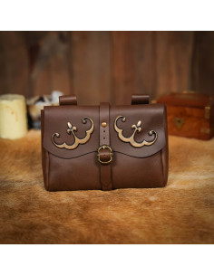 Tasche, Gürteltasche-Typ, aus dem Spätmittelalter (13x18... 2