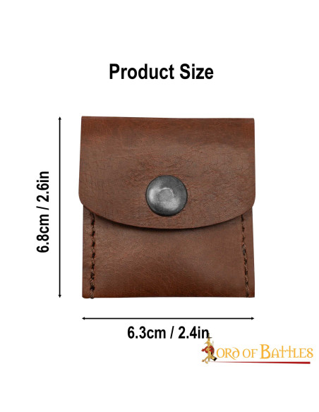 Praktisch middeleeuws leren tasje -...