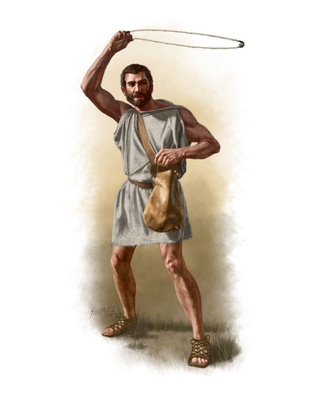 Balearisk sejl i flettet læder