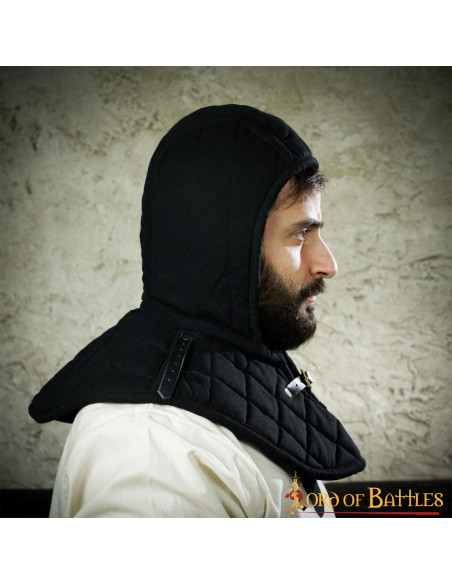 Gewatteerde crêpe met middeleeuwse...